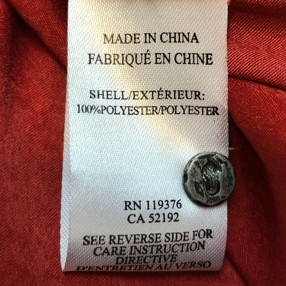 Helmut Helmut Lang Rust Orange Button Blouse - image 6